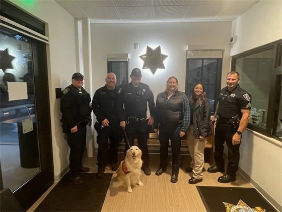 First Responder Therapy Dog with PD Team
