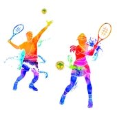Tennis Vector Art with Town Logo