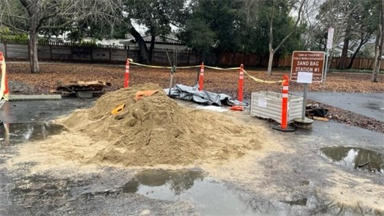 photo of sandbag station