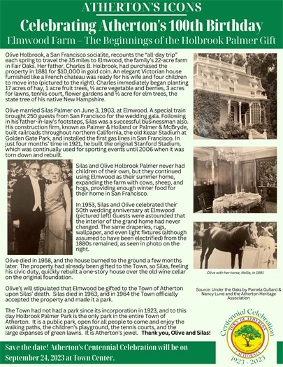 pictures of Olive Holbrook and the Elmwood estate