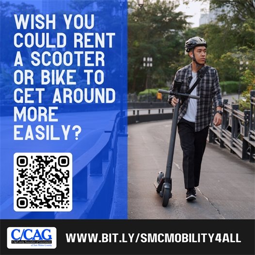 person with an e-scooter