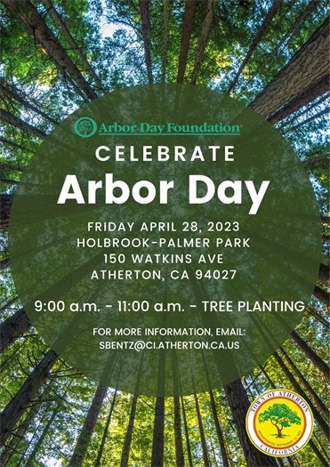 Atherton Arbor Day Flyer